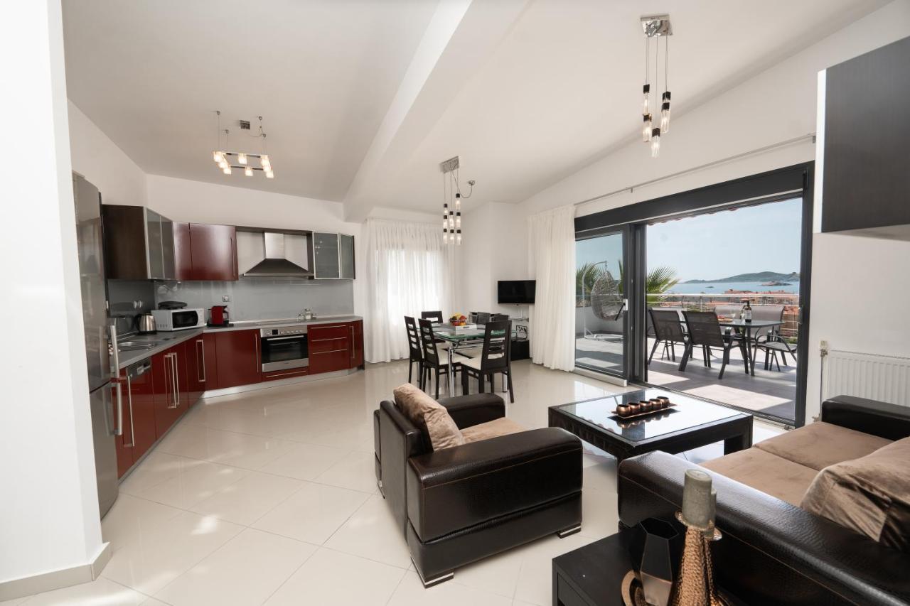 Aelia Apartments Néa Péramos Esterno foto